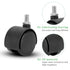 4 Packs Swivel Casters, 1.5 in Heavy Duty Replacement Wheels for Furniture, Cabinet, Office Chair