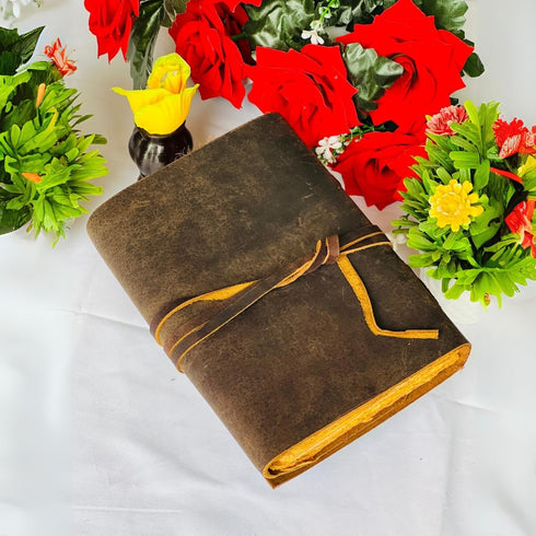 7x5 200 Clever wolf leather journal for men grimoire journal with lock leather journals for women, bound dairy