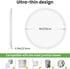 9 Inch 24W 2400lm 3 3000k/4500k/6000K (1Pack, zemty LED Ceiling Light Flush Mount Super Slim Ceiling Lights with Color