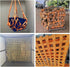 Flat Nylon Sling Hoisting Net, Heavy Objects Loading & Unloading Safety Lifting Net Straps for Construction Rigging