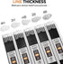 Nicpro 2.0 mm Mechanical Pencil Set, Artist Metal Lead Holder with 60 Graphite Lead Refill HB, 2H, 4H, 2B, 4B, Eraser,