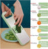 CJNDYFXCA 2) Multifunctional Stainless Steel Vegetable Shredder and Cutter - Compact Potato and Cucumber Slicer
