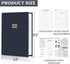 Perfect Blank Recipe book - Recipe Book to Write In Your Own Recipes,Organize Your Recipes- Waterproof Cover and 186 Blank Pages Recipe Notebook (dark blue)