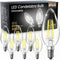 TJOY LED Candelabra Bulbs Dimmable, 60W Equivalent Chandelier Light Bulbs, E12 Small