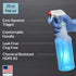 Pinnacle Mercantile Plastic Spray Bottles - Leak Proof Technology, Empty 32 oz, Pack of 10, Made in USA