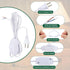 PATIKIL 8 3 Set Feet Lamp Cord with Plug, UL List Lamp Power Cord with Full Range Rotary Lamp Switch Stripped Ends