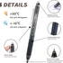 ParKoo Retractable Erasable Gel Pens Clicker Fine Point 0.7 mm 12-Pack for Sudoku and Crossword Puzzles