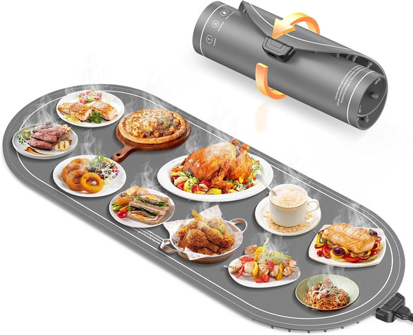 Warming Mat for Food Extra Large, 36"x15" Food Warming Mat with Heat