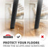 X-PROTECTOR Felt Furniture Pads, 8 PCS Heavy Duty Black 6” x 4 3/8” Sheets, Cut to Size Floor Protectors