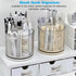 Marte Vanci 360 Degree Rotating Pen Pencil Holder, 6 Slots Desk Organizer for Makeup, Painting Brush, Craft Storage Bin