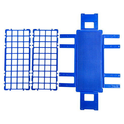 3 Packs Blue Plastic Test Tube Rack, Detachable Holder for 20mm Test Tubes, 40 Holes Lab Test Tube Rack