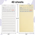 DGBDPACK 6 40 Sheets/Pack, 240 Guest Checks for Servers, Server Note Pads, Waiter Checkbook, Waitress Notepad