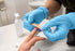 Care Plus Nitrile Examination Medical Gloves - Blue, Medium 100 Count