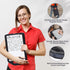 Sunnyclip Storage Clipboard with Handle, Heavy Duty Plastic Compartment for 200 Letter Sized Paper, Portable Office
