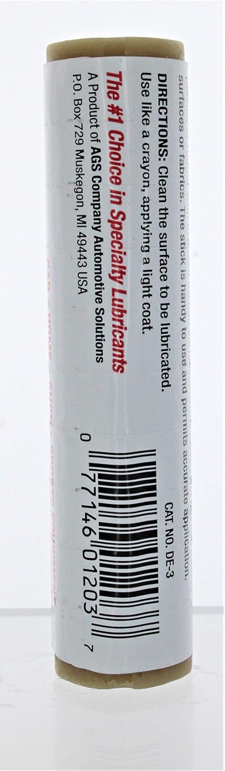 1.68 AGS Automotive Solutions Door-Ease Lubricant Stick, Ounces, The Original No-Mess Stick Lubricant, Weatherproof