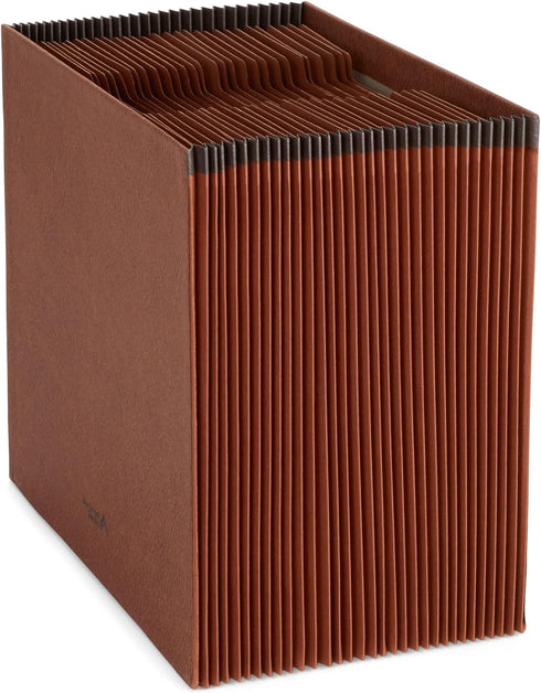 Blue Summit Heavy Duty Expanding File, Open Top, Letter Size, 31 Daily Pockets