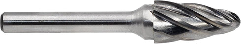 Carbide Burr - SF5-NF Aluma-Cut Rotary Burr Bits File for Aluminum, 1/4 Inch Shank, 1/2 Inch Head Diameter, 1 pcs