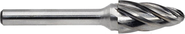 Carbide Burr - SF5-NF Aluma-Cut Rotary Burr Bits File for Aluminum, 1/4 Inch Shank, 1/2 Inch Head Diameter, 1 pcs