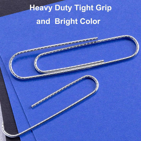 Vinaco Non Skid Paper Clips, 100 Pack Large 2 Inch (50 mm), Durable & Rust Resistant Jumbo Paperclips