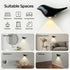 Obsidian Motion Sensor Night Light Indoor, Magnetic Wall Lamp, Rechargeable LED Bird Lamp, Wireless Stick On Light