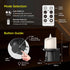 2-in-1 (1 Pack) 1 Pack) Plug in Night Light - Dual Mode: Sensor & Remote Control - Modern Farmhouse Black Candle Wall
