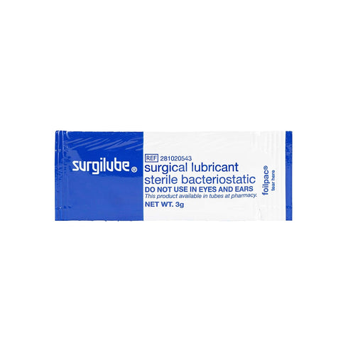 Surgilube 144 Packets/Box Packets (3g 144 Packets),1 Lubricating Jelly-FoilPac - Surgical Lubricant Sterile