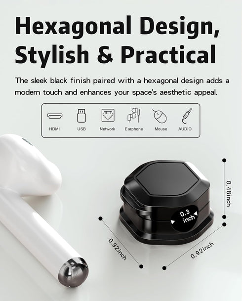 Cuworlis 8 Pack Magnetic Cable Clips Cord Organizer-Adhesive Wire Holder, Under Desk Cord Holder Keeper for Home Office