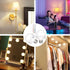 Rechargeable Battery Operated Light Bulb with Remote Control, 2 Packs, 350LM Dimmable LED Bulb, Wireless Puck Light