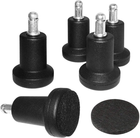 Bell Glides Replacement Swivel Caster Wheels for Office Chair or Stool, Fixed Stationary Castors with Self Adhesive