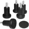 Bell Glides Replacement Swivel Caster Wheels for Office Chair or Stool, Fixed Stationary Castors with Self Adhesive