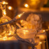 YULETIME 200 Clear Christmas Lights, 2 Strands of 21 ft 100 Count UL Certified Mini String Light (Clear - White Wire)