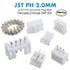 JST PH 2.0 mm Pitch 2-Pin/3-Pin/4-Pin JST Wiring Connecting IC Male Plugs, Female Sockets Housing, 150 Sets/750 Pieces