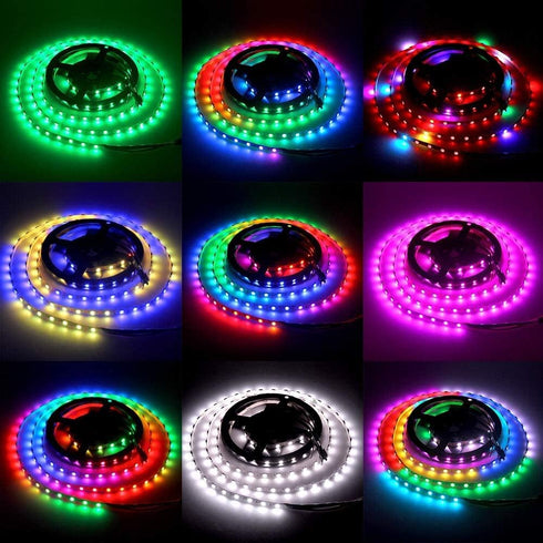 5mm WS2812B 6.6ft 120 0.19in Programmable 5V ALITOVE Individually Addressable RGB LED Strip Light LEDs Super Narrow