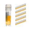 ULAB 50pcs 2ml Cryotubes Small PP Cryo Vials with Screw Caps, Electron Beam Sterilization, Free from DNase & RNase,