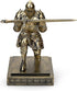 King's Guard Knight Pen Holder, Desk Organizer with Resin Pencil Holder and Metal Sword Letter Opener Gift for Home and