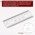 10cm Film Flexible Ruler, 0.1mm Scale with R Angle PET Plastic Folding Calibration Measuring Tool, Transparent