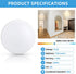 6" Dimmable 16.5W 4000K 1100Lm, ECOELER LED Disk Light, Flush Mount Ceiling Lights, Daylight, Cool White Surface Mount