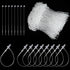 ZNBSIXP 1000 Pcs 3 Inch Hang Prices Tag Fasteners Plastic Fasteners,Clear Snap Lock