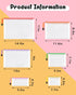 Umriox Zipper Bags, 6 Assorted Sizes (12 Packs), Project Bags for Cross Stitch, Mesh Pouch for Office Supplies