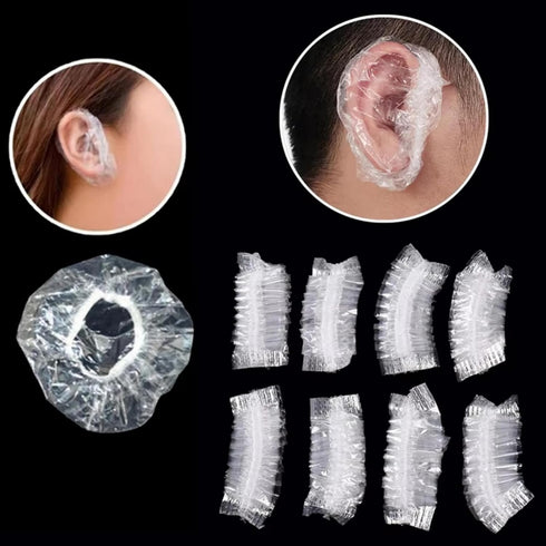 Generic 100Pcs Salons.(100 pcs/Pack). Earmuffs,Disposable Elastic Shower Earmuffs,Used for Hair