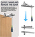 ZXFUTURE 360 Door Pivot Hinges Heavy Duty Pivot Hinge for Wood Door, Stainless Steel Hidden Door Hinge for Secret Door