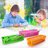 PLMMOUT 24 Pack Organization,9.3" 2.2" 2.4" Pencil Basket Tray,Plastic Classroom Organizer Basket,Colorful Crayon
