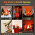 Bulbs, E12 Bulb 6 Pack Hompavo Upgraded Flame Light Compact Chandelier Base Candle Flickering Fire Light for Halloween