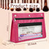 YoeeJob 24 Pack Pencil Pouch for 3 Ring Binder, Expandable Zipper Binder Pouches with Clear Window (Rosy)