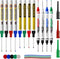 BERHW 12 Pcs Multi-Purpose Long Head Deep Hole Marker Pens, Long Nib Marker