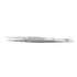 Straight Medium Point Stainless Steel Lab Forceps with Guide Pin (4.5 in.)