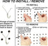 Stainless Steel Pegboard Hooks 50-Pack, 1in J-Hook, Multipurpose for Organizing Necklaces, Jewelry, Craft Supplies