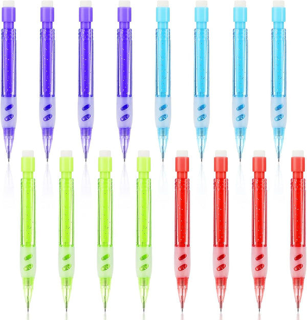 Mini Mechanical Pencils for Kids, 16pcs Automatic Pencils for Writing, Drawing, Classroom Supplies