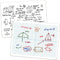 XY Axis Graph Dry Erase Board, 9" x 12" Double-Sided Coordinate Grid for Classroom and Home