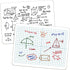 XY Axis Graph Dry Erase Board, 9" x 12" Double-Sided Coordinate Grid for Classroom and Home